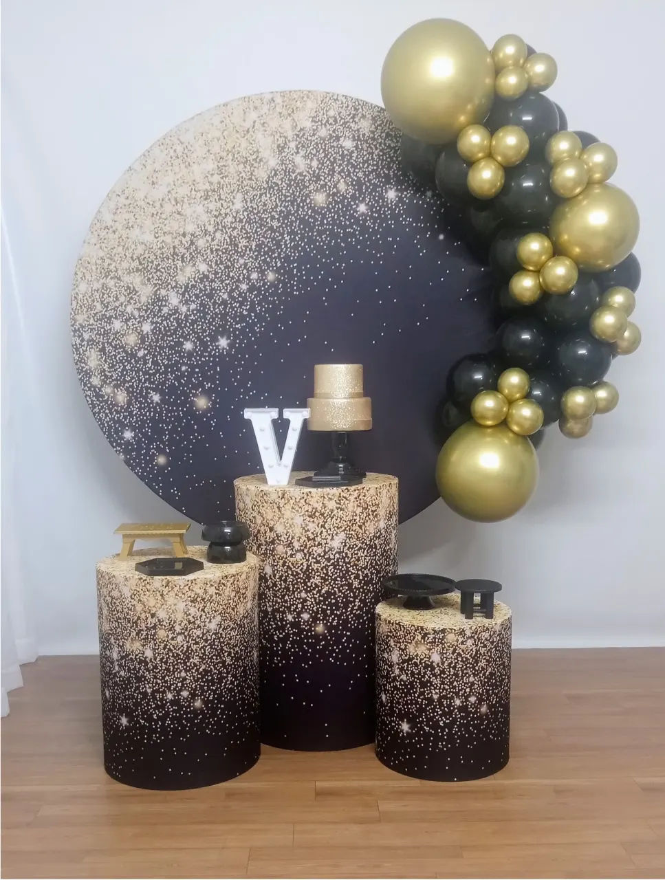 Kit Bronze Preto Com Dourado