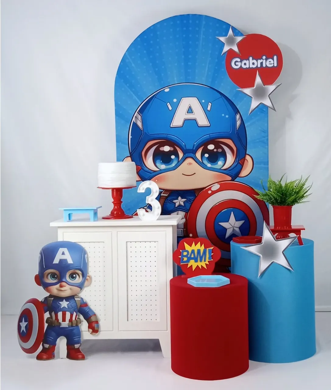 Kit Prata Capitão América